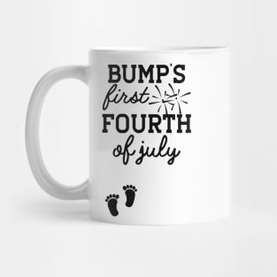 Pregnancy - Bump's first fourth of july Mug